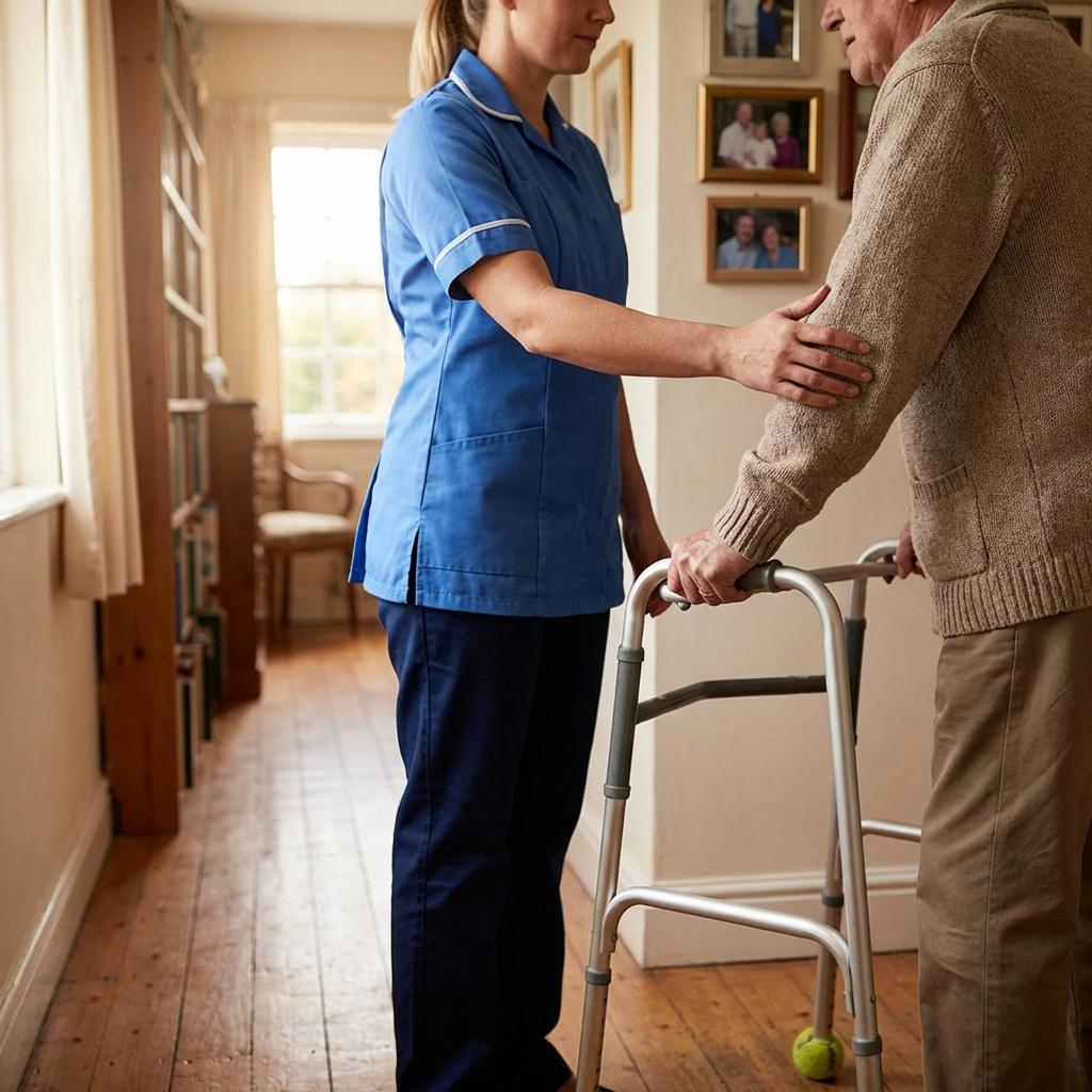 Retour à domicile sécurisé pour Mme D.